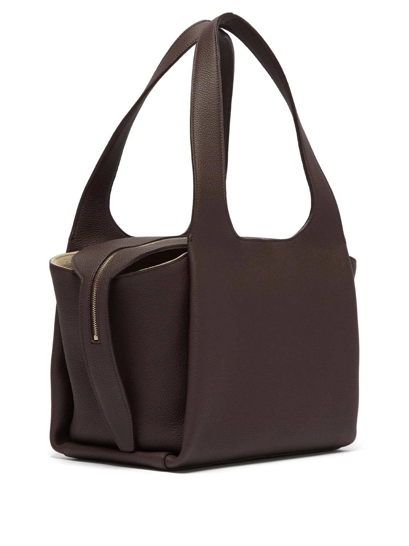 TR1 medium grained-leather bag - 4