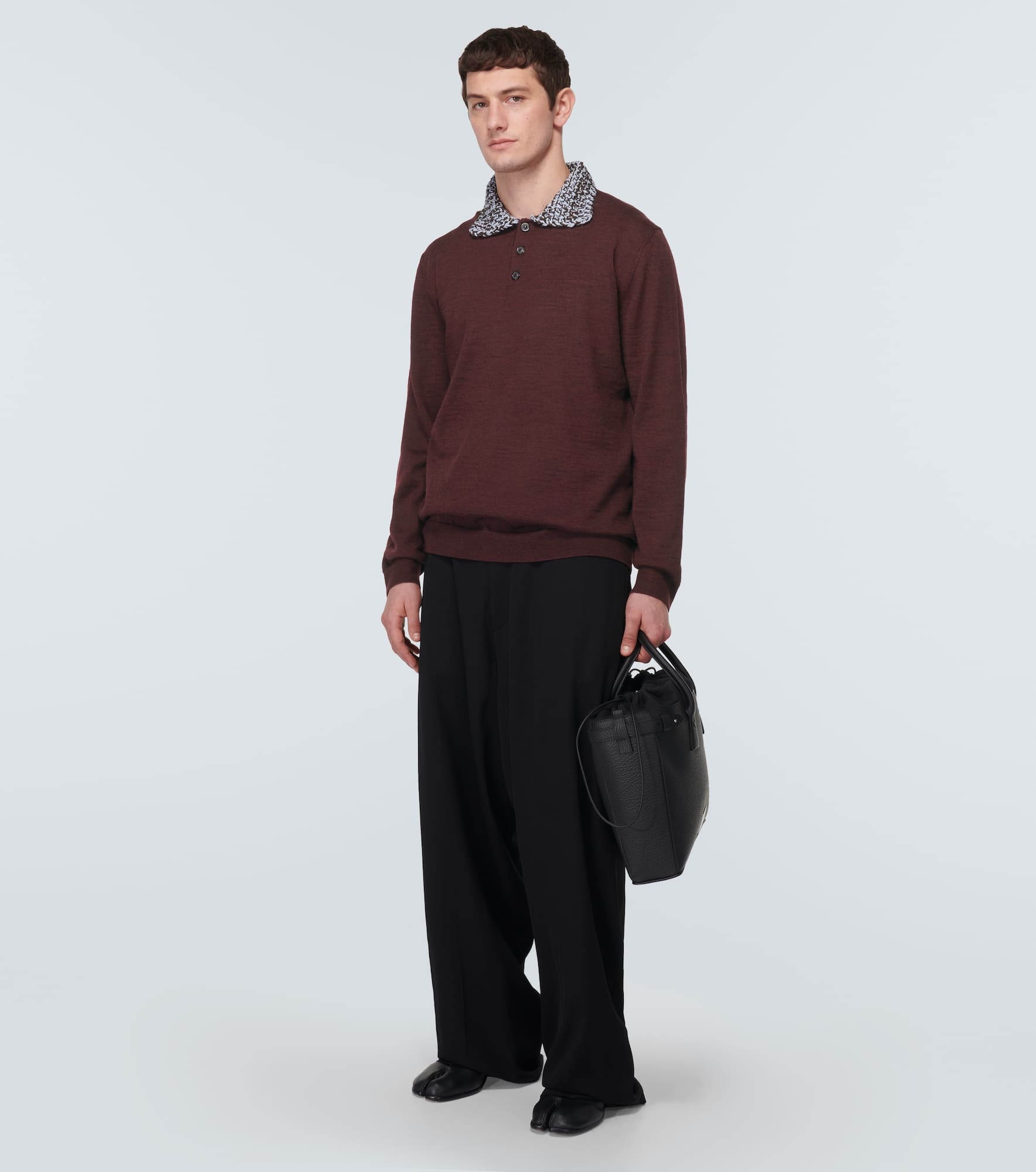 Wool polo sweater - 2