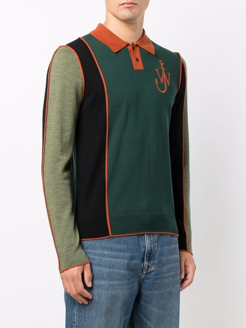 JW colourblock polo jumper - 3