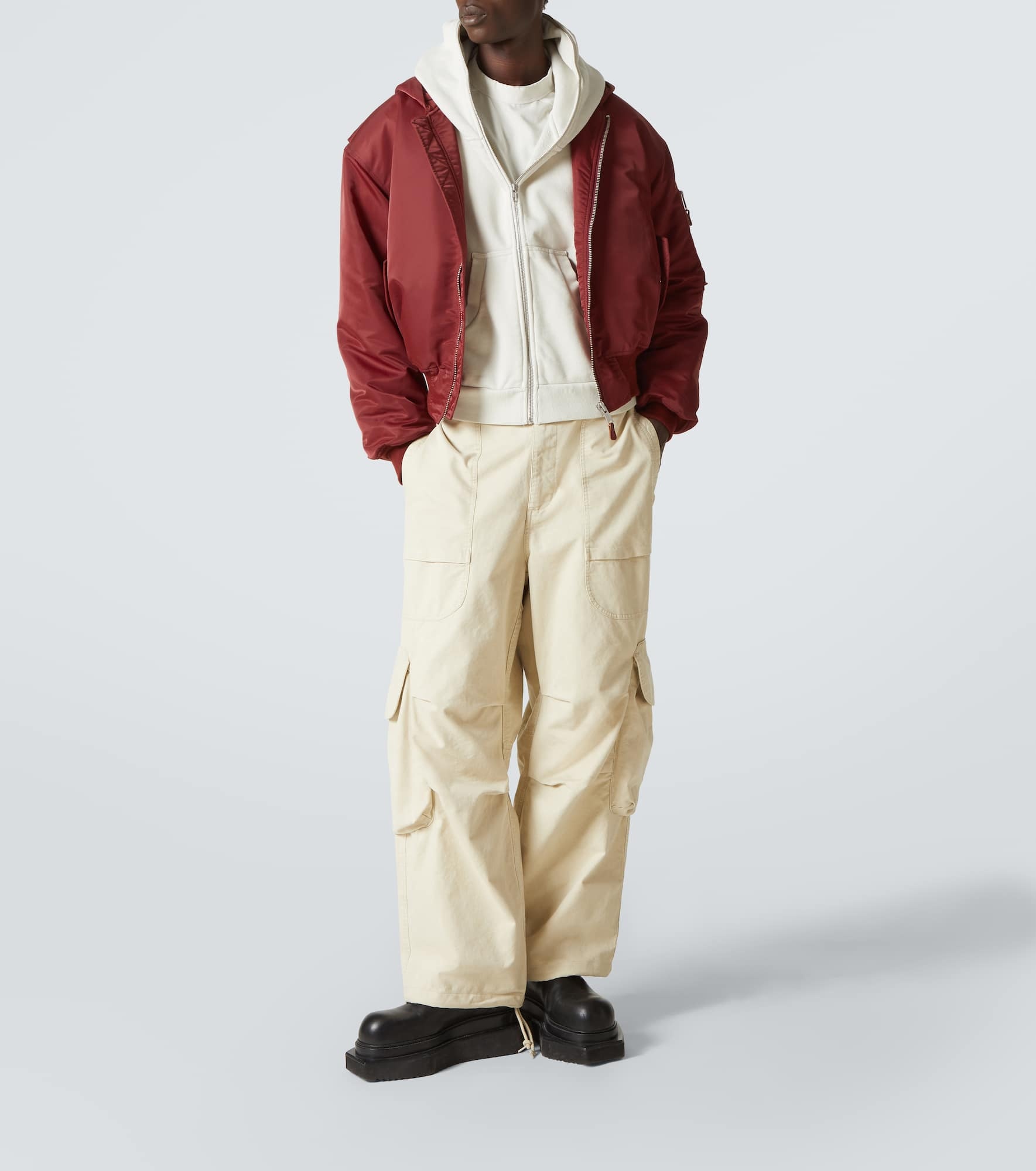 Technical satin bomber jacket - 2