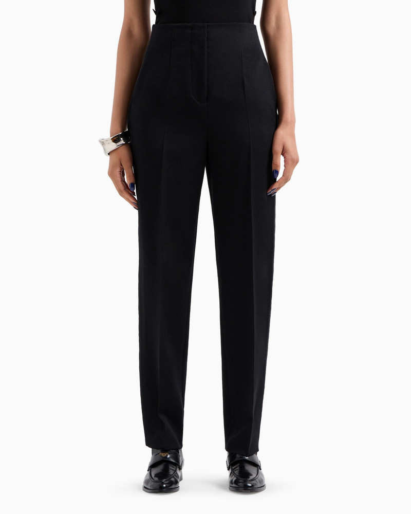GIORGIO ARMANI Virgin wool tuxedo trousers outlook