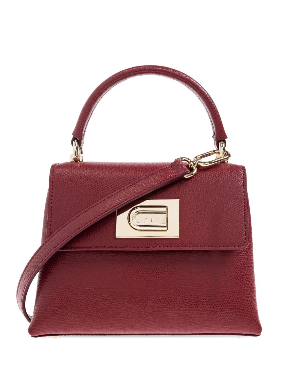 mini 1927 leather tote bag - 1