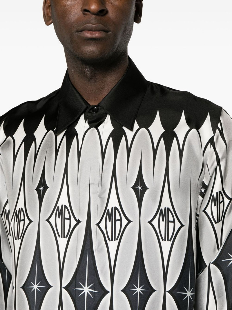 graphic-print silk shirt 5