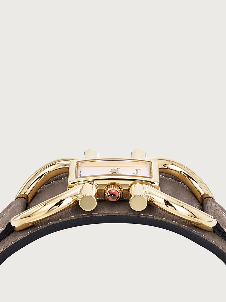 DOUBLE GANCINI CUFF WATCH - 3