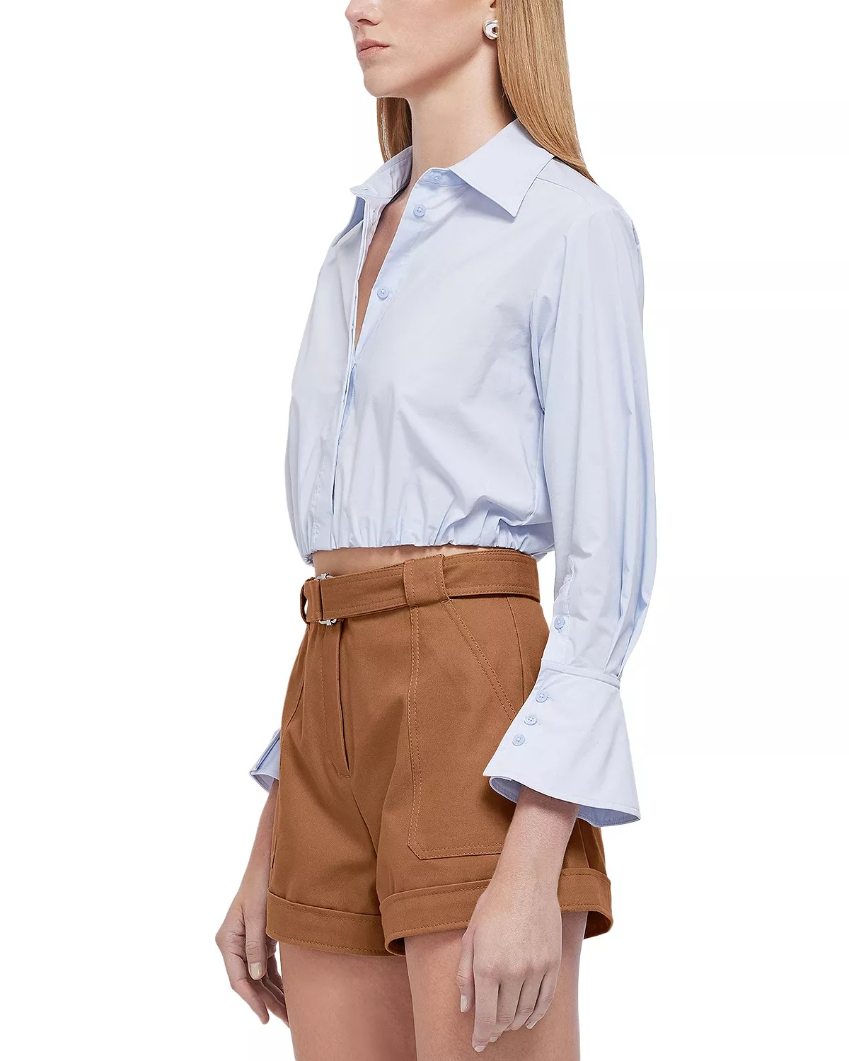 Blythe Cotton Cropped Shirt - 5