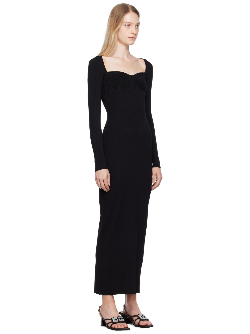 Black Silhouette Maxi Dress - 2