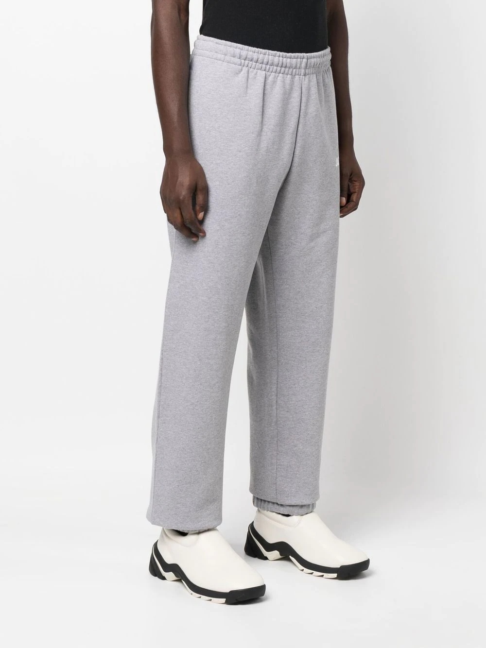 logo-print organic cotton track pants - 3