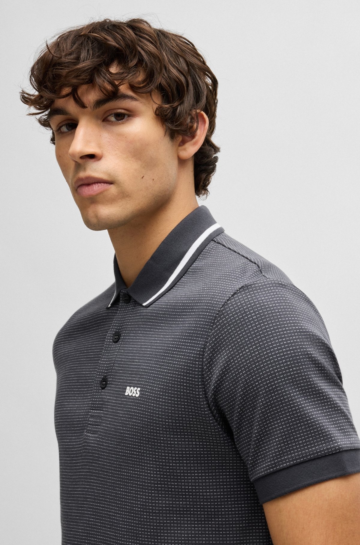 PADDY POLO SHIRT IN COTTON JACQUARD - 3