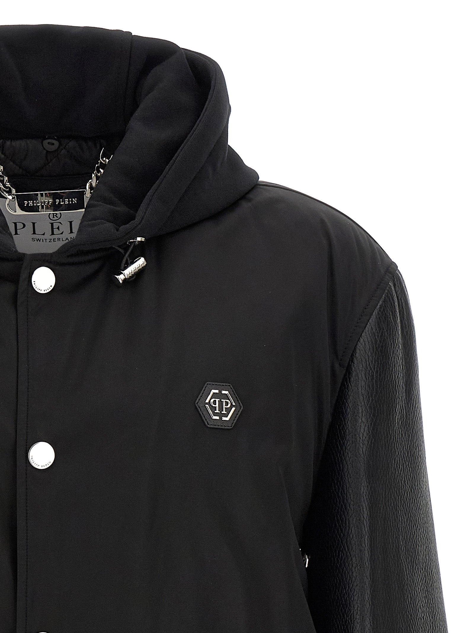 Varsity Puffer Jackets Black - 3