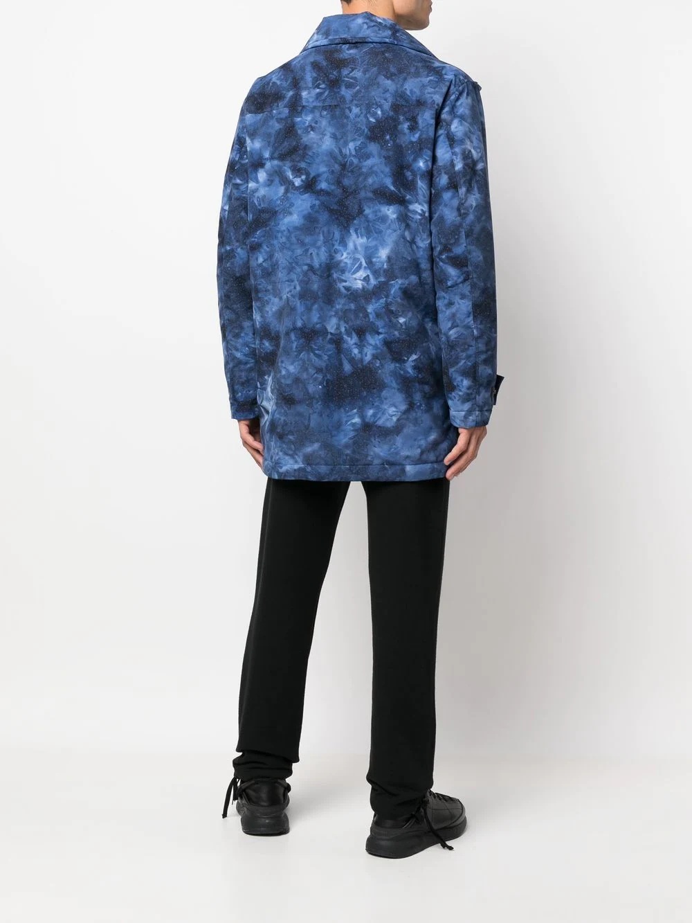 abstract-pattern print parka - 6