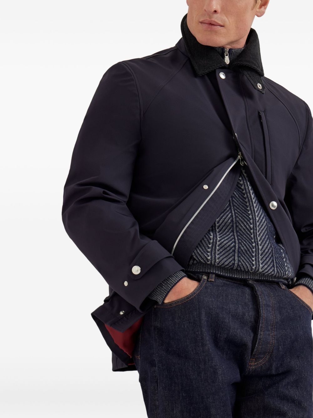 snap-fastening jacket - 5