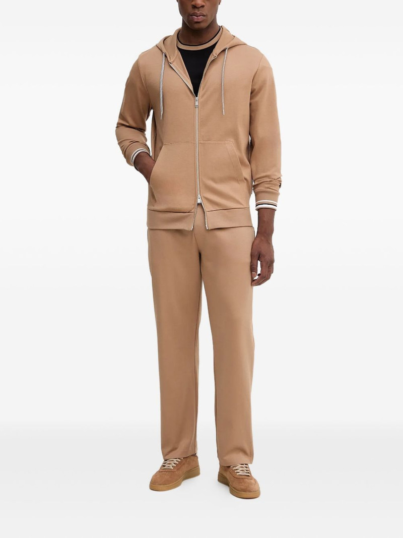 BOSS zip-fastening hoodie outlook