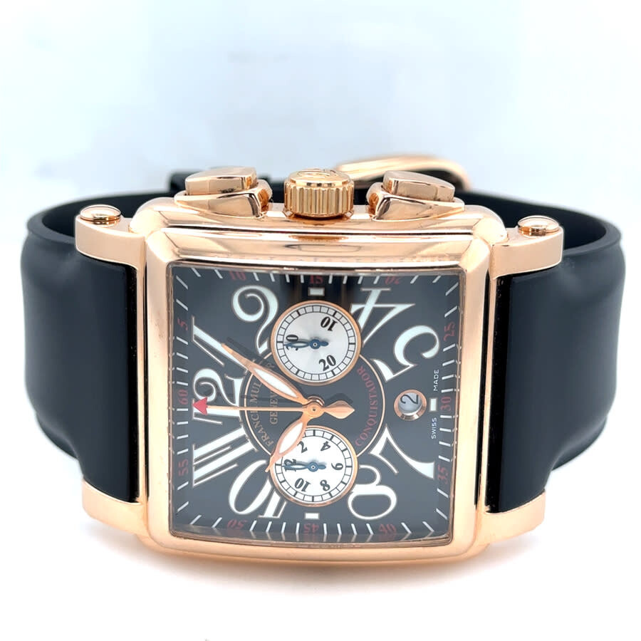 Pre-owned Franck Muller Conquistador Chronograph Automatic Black Dial Men's Watch 10000 H CC - 5