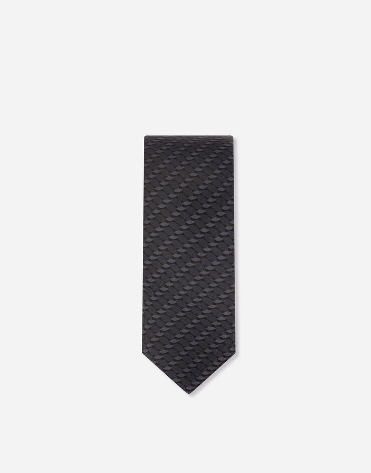 6-cm printed silk blade tie - 2