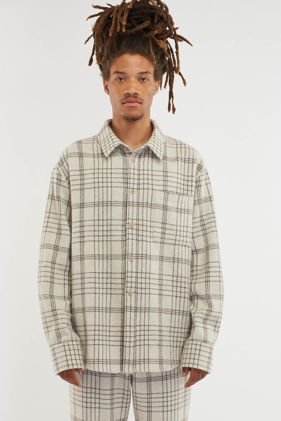 SABLE PLAID OVERSHIRT - 2