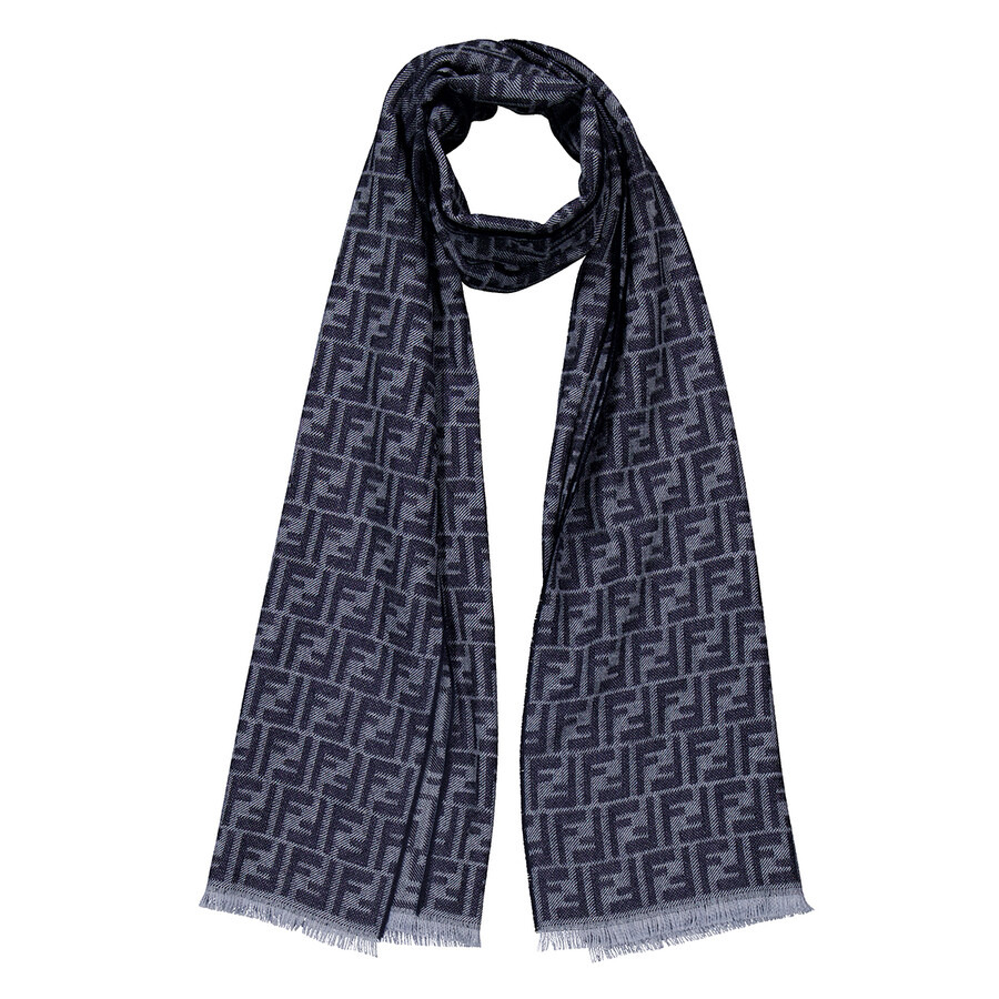 Fendi FF Jacquard Wool Scarf - 4