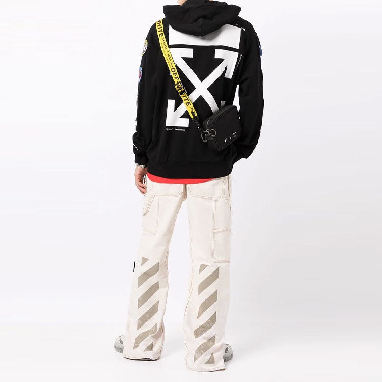 Men's Off-White Back Arrow Zipper Black OMBB030G20FLE0011000 - 3