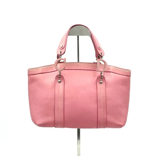 Christian Dior pink leather handbag - 1