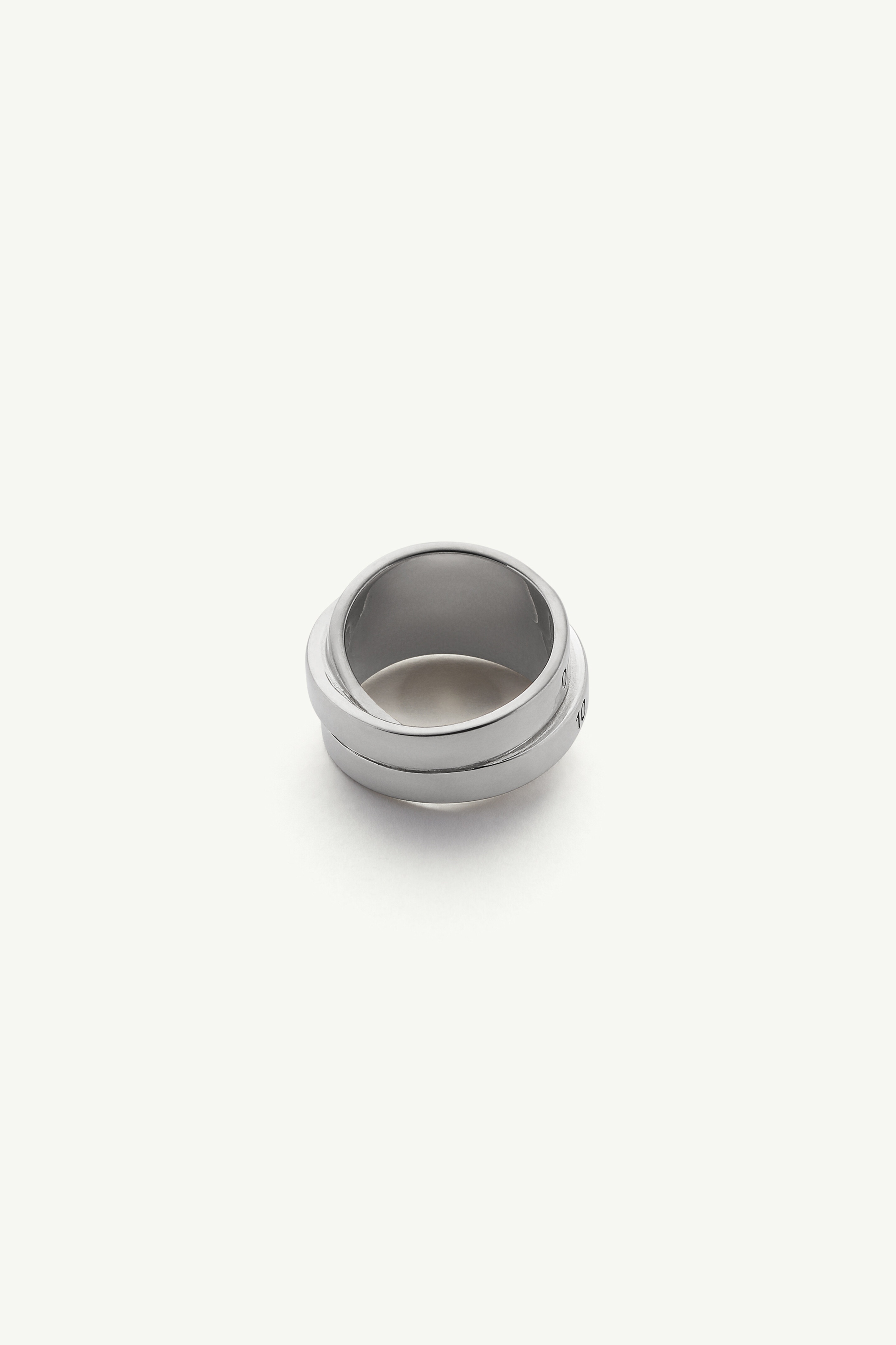 Triple Logo Numeric Signature Ring - 2