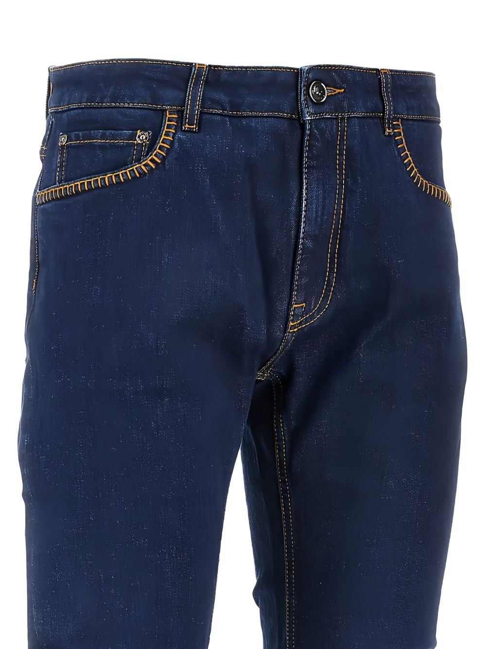 contrast-stitch jeans - 2