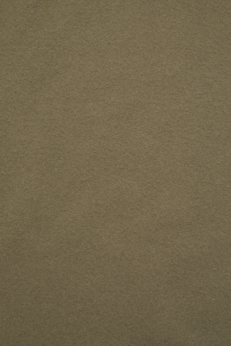 Fringe wool scarf - Narrow - Khaki green 5