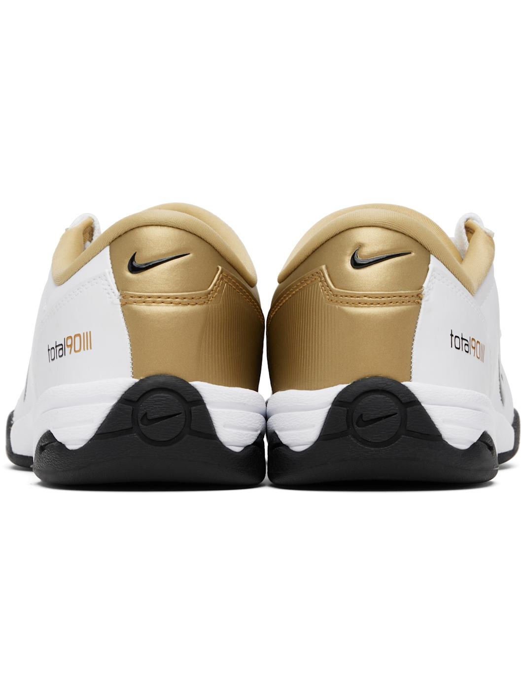 White & Gold T90 SP Sneakers - 2