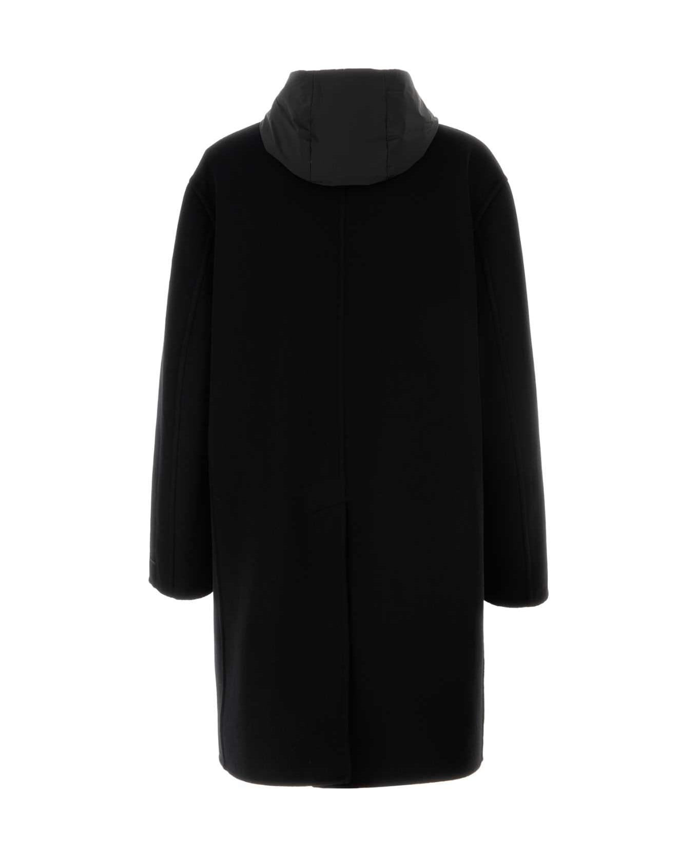 Black Cashmere Coat - 2