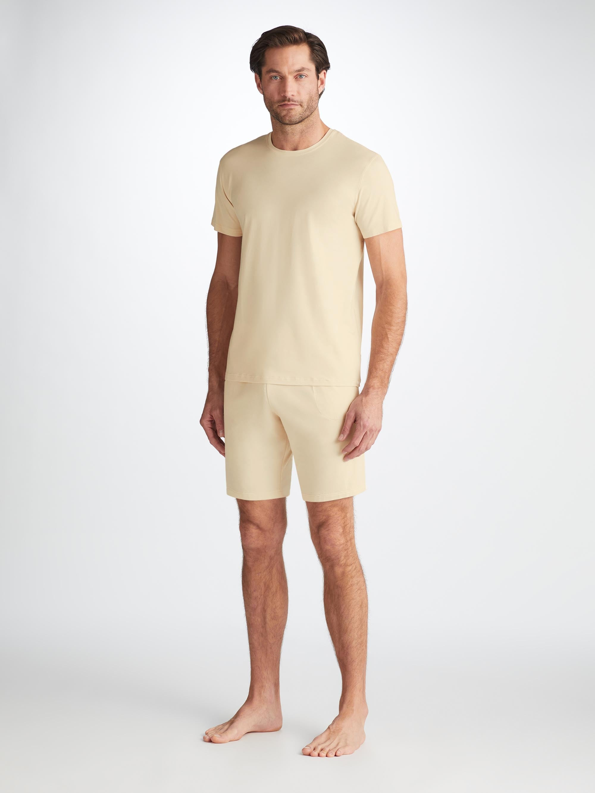 Men's Lounge Shorts Basel Micro Modal Stretch Ecru - 3