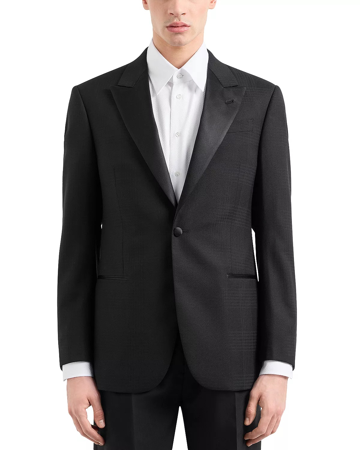 Regular Fit Crepe Wool Dinner Jacket - 1