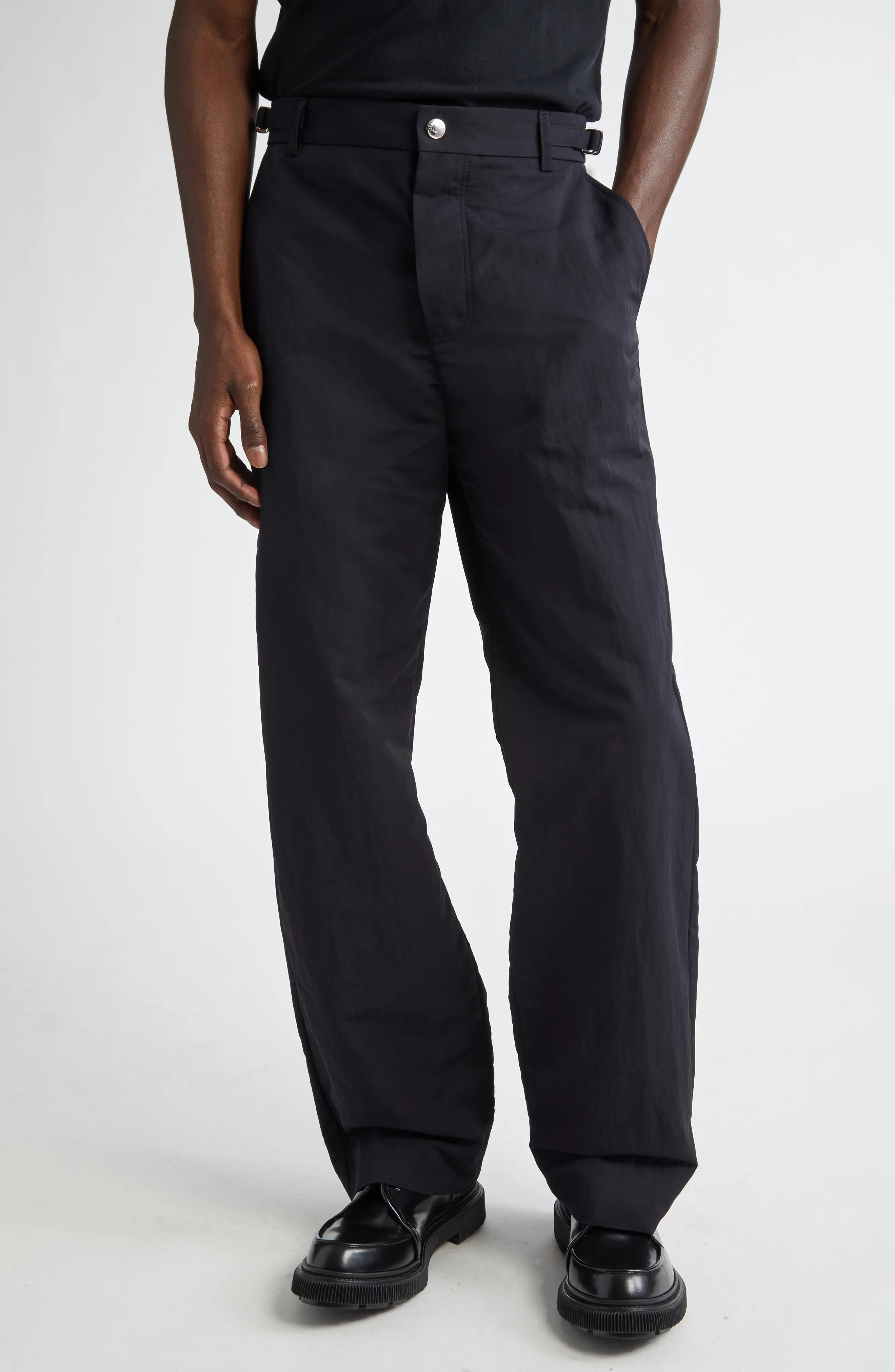 JACQUEMUS Le Pantalon Jean Straight Leg Cotton & Linen Pants