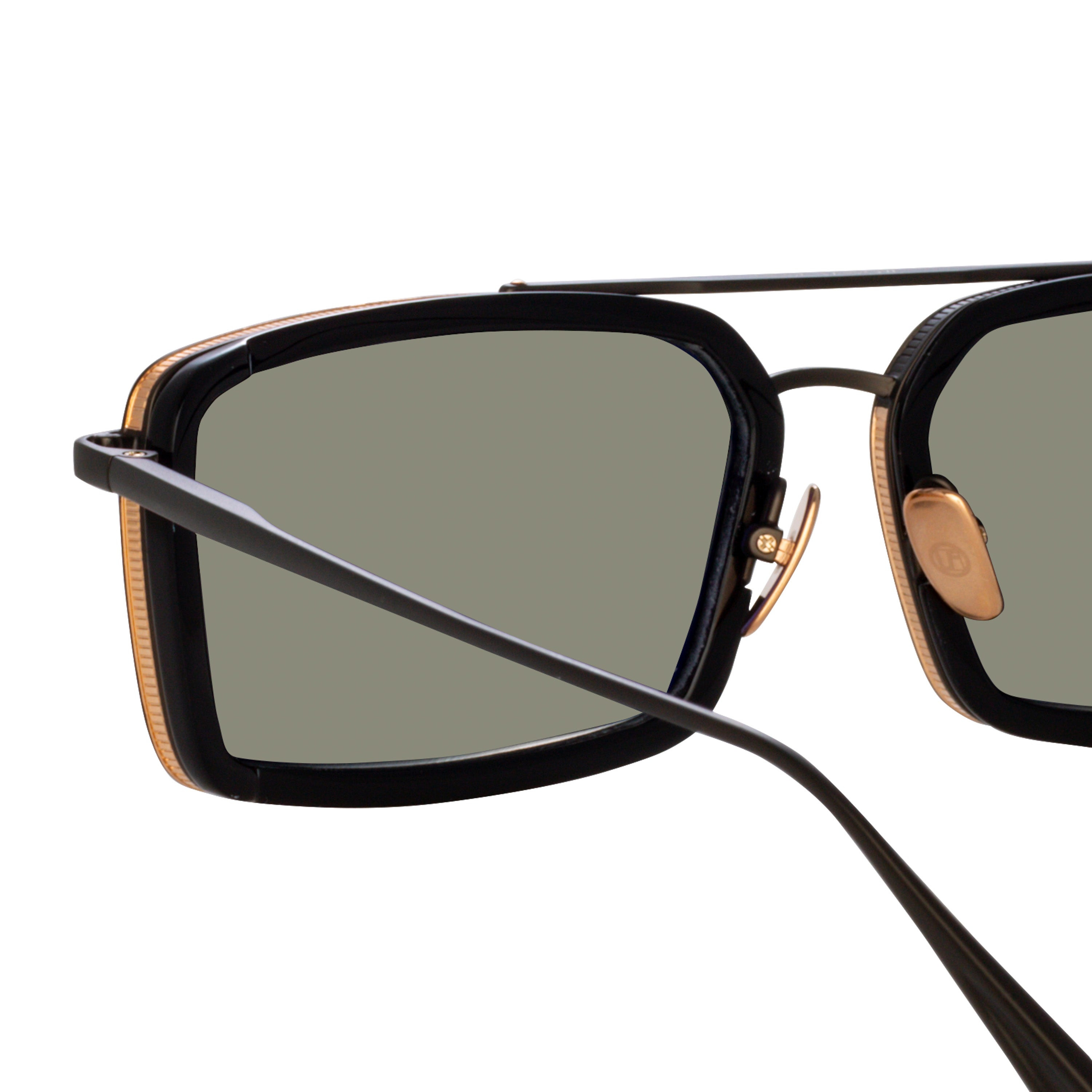 MEN'S CASSIA RECTANGULAR SUNGLASSES IN NICKEL - 8