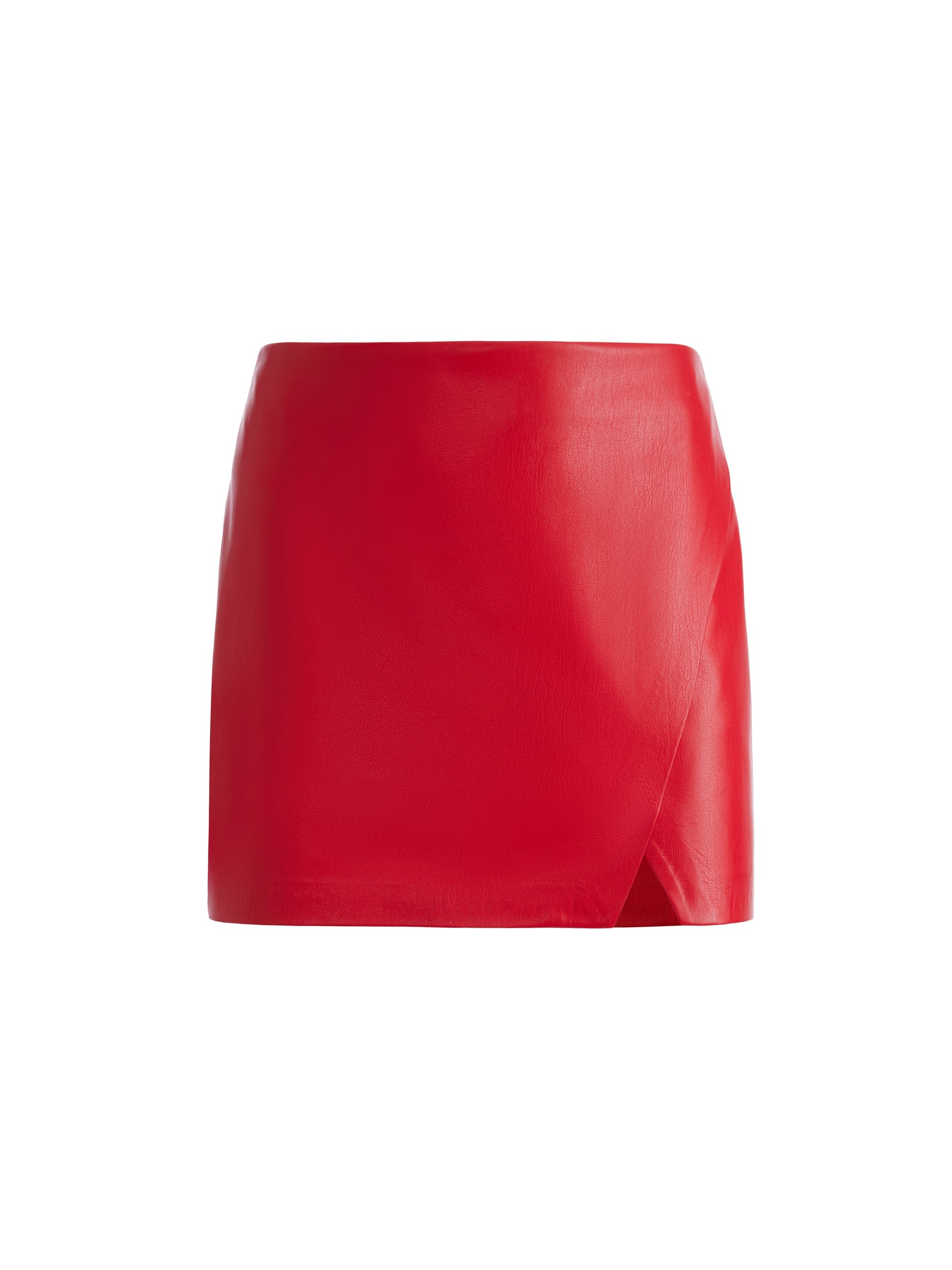 SIOBHAN VEGAN WRAP MINI SKIRT - 1