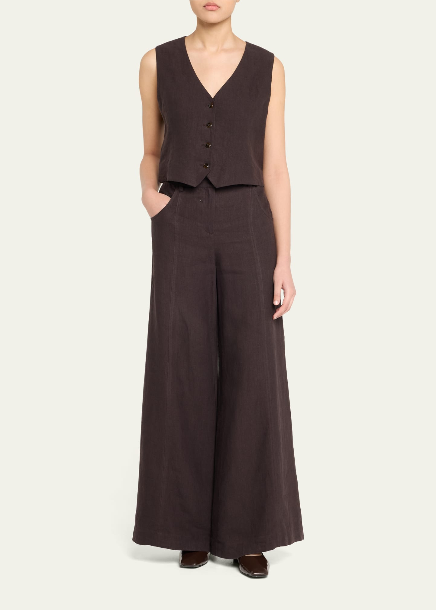 Kikis Linen Vest - 2