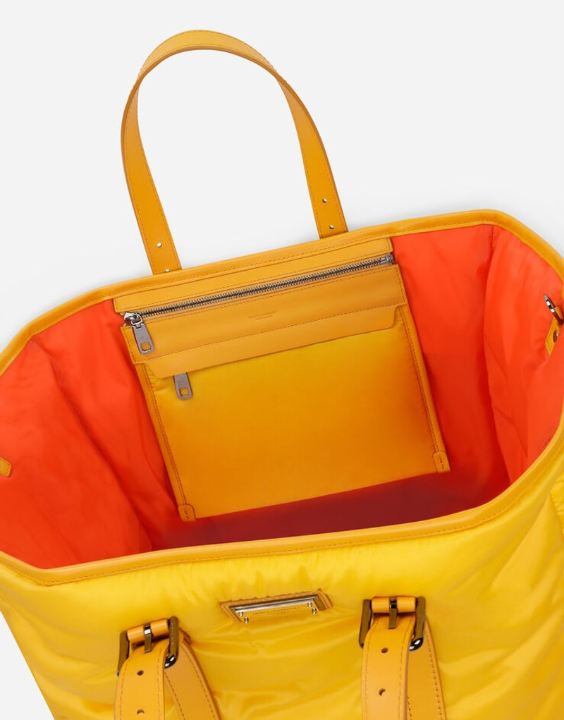 Nylon Sicily shopper with branded plate 5