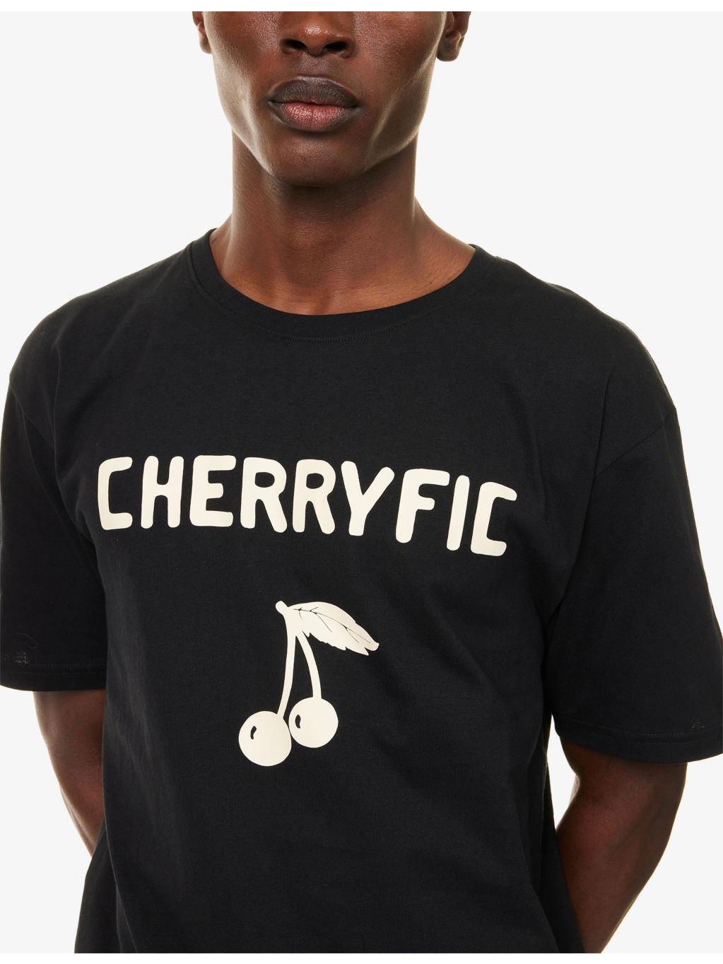 Cherry-Print Crewneck Cotton-Jersey T-Shirt - 5