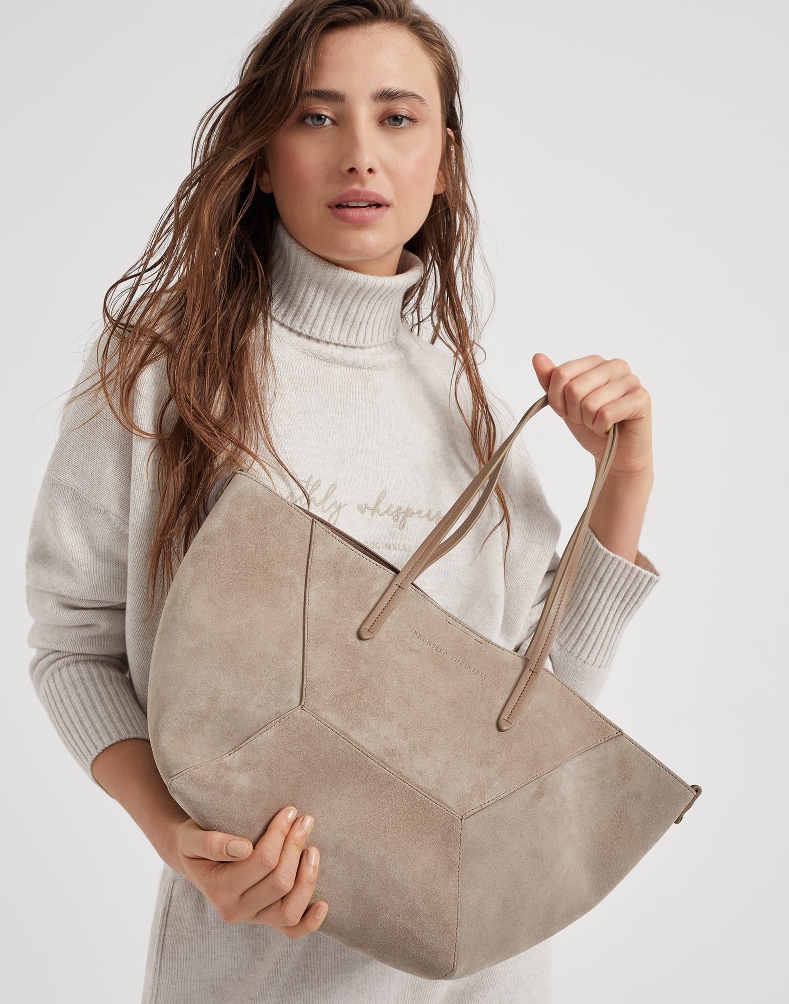BC Duo small bag in suede with monili - 4
