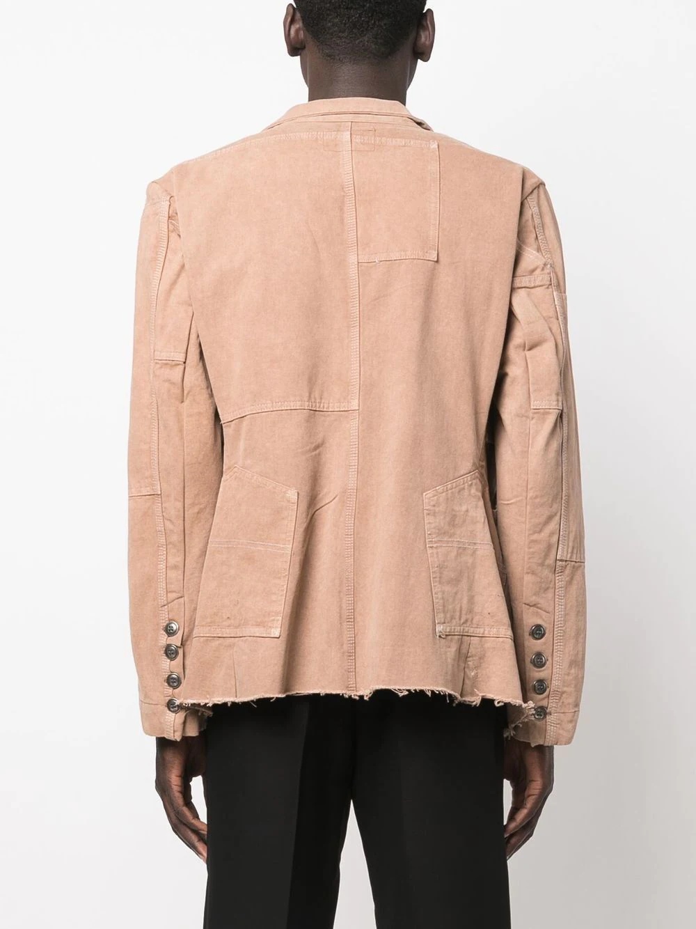 two-tone peak-lapels blazer - 4