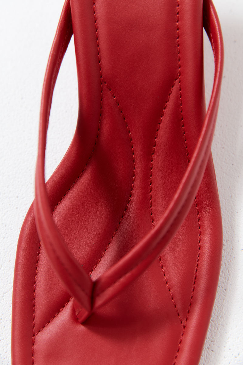 Thong Detail Heel - Rosso - 6