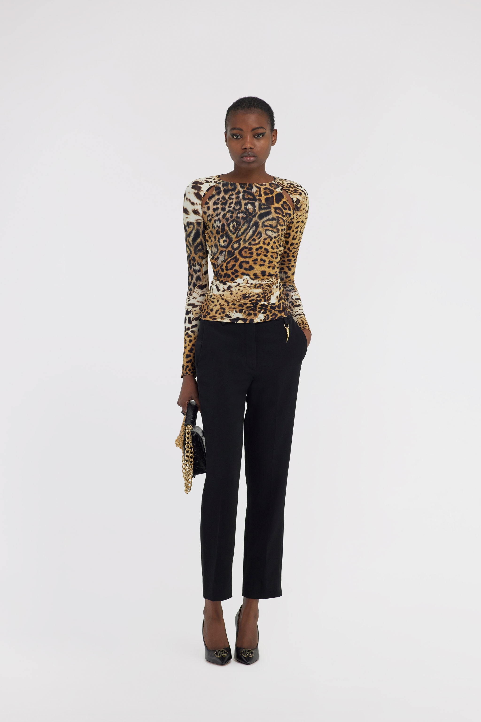 Long-sleeved T-shirt with Jaguar Skin print - 2