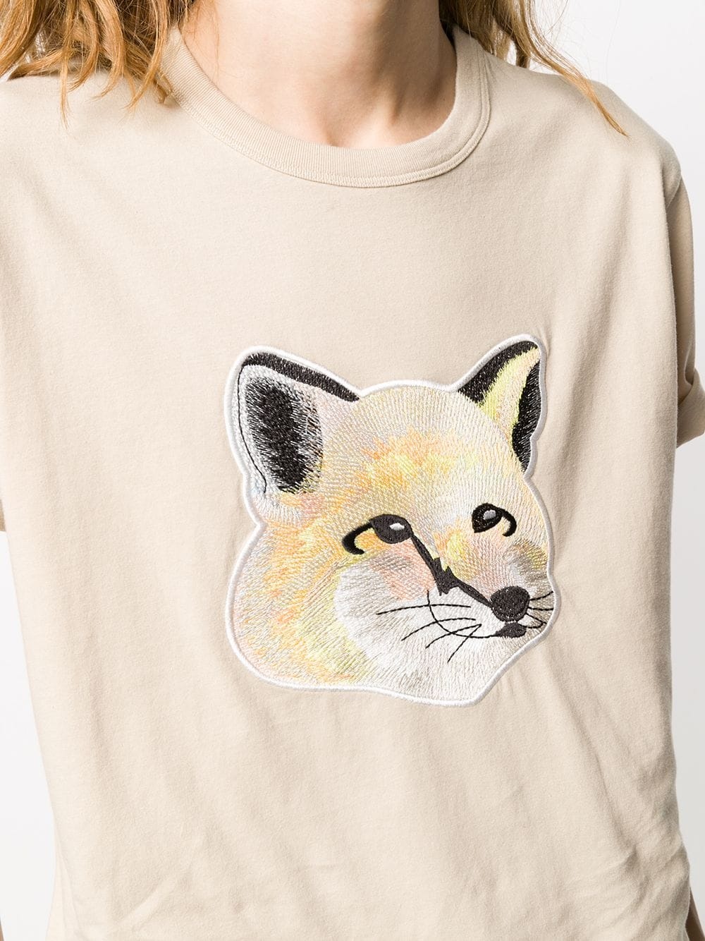 Fox Head appliqué T-shirt - 5