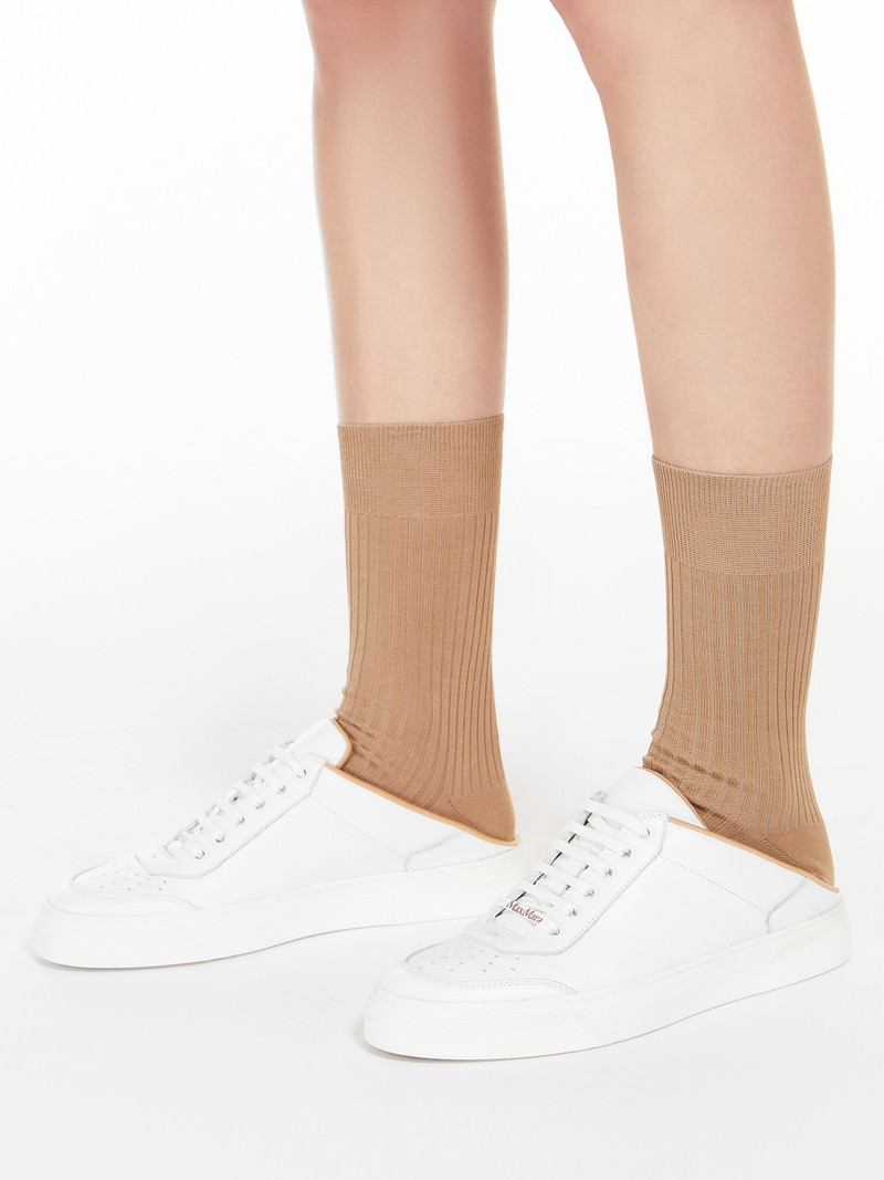 SLIDESNEAKER Leather mule sneakers 6