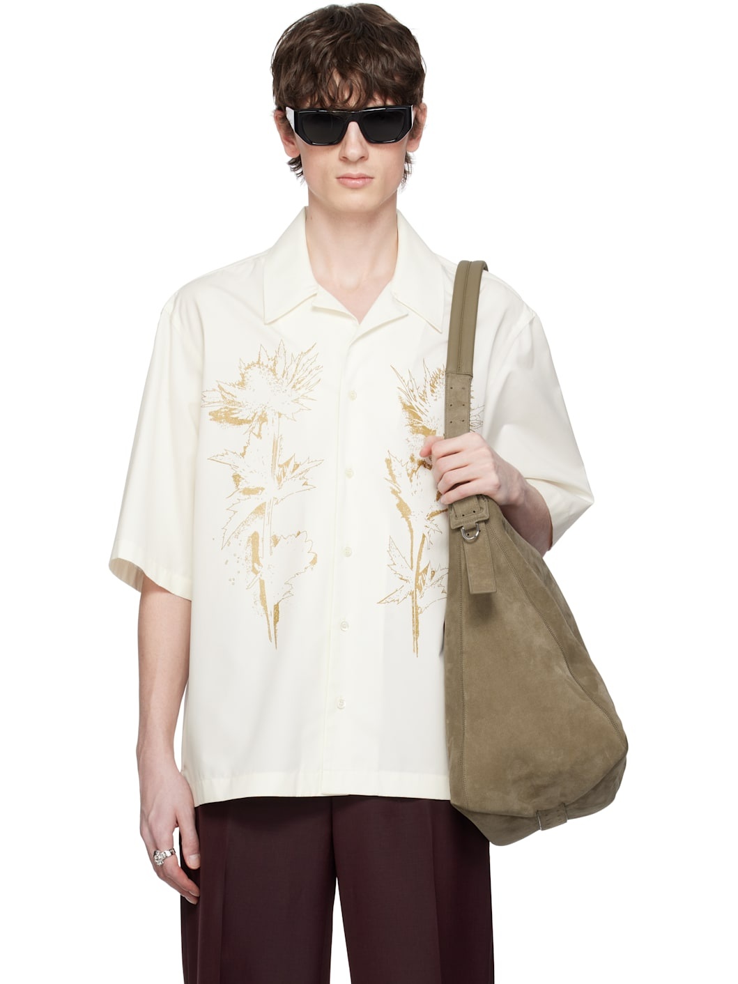 Off-White Thistle Print Shirt - 1