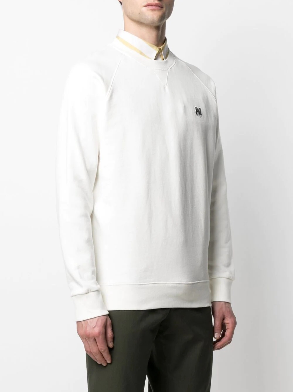 fox-patch cotton sweatshirt - 3