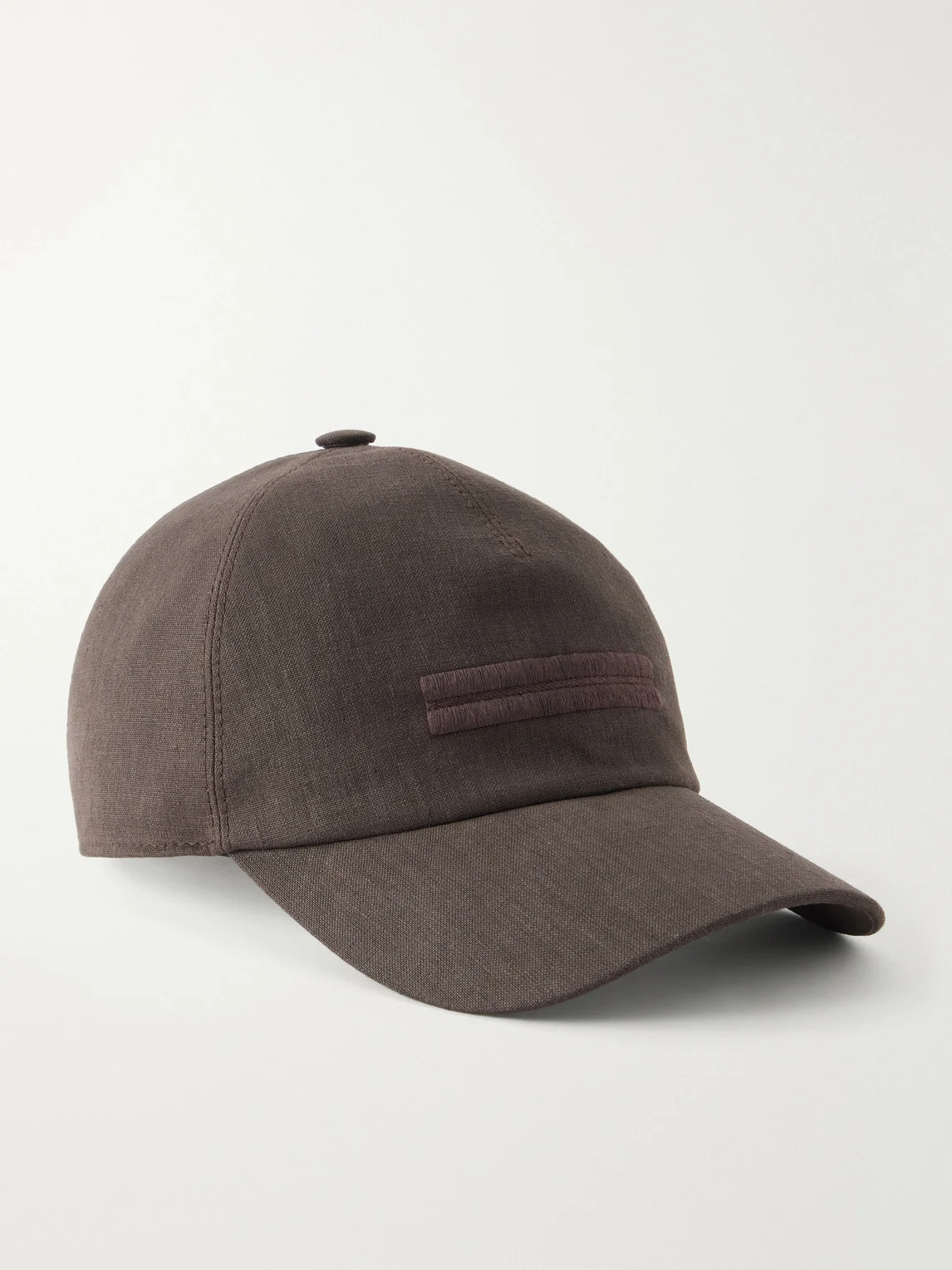 Oasi Logo-embellished Linen Cap - 1