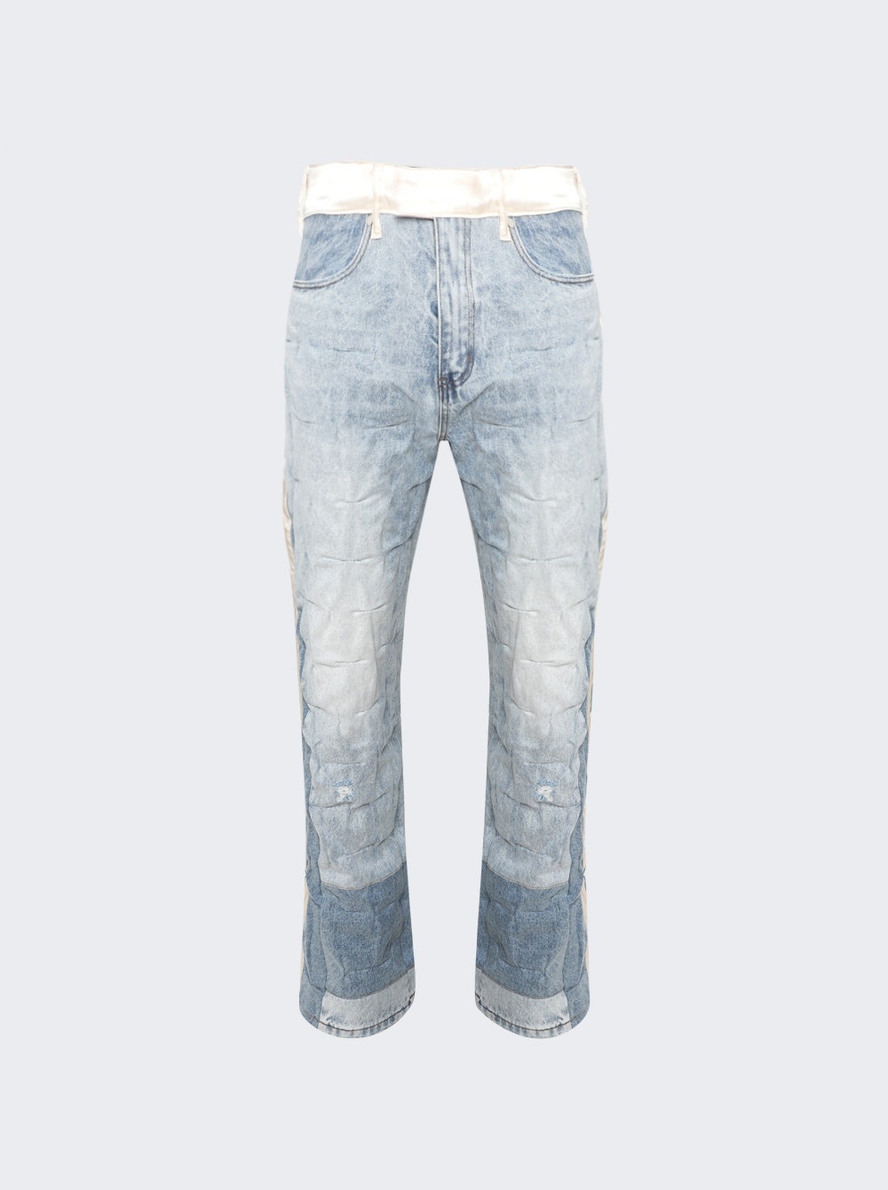 Gathered Tuxedo Jeans Sky - 1