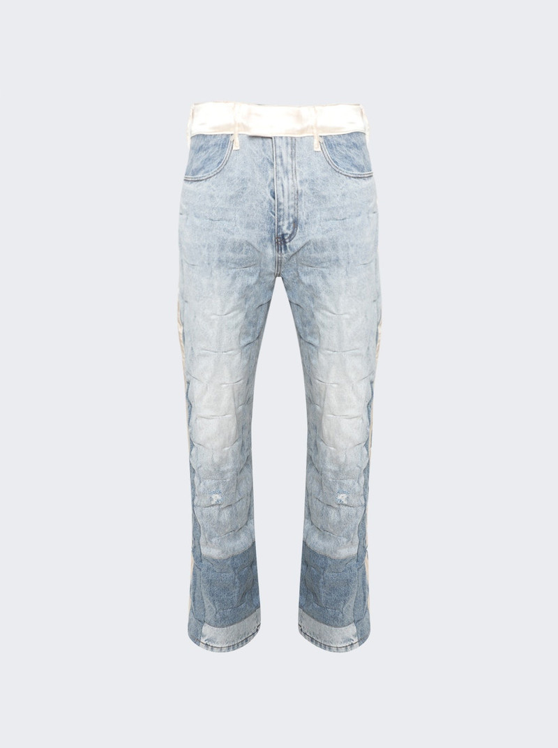 Gathered Tuxedo Jeans Sky - 1