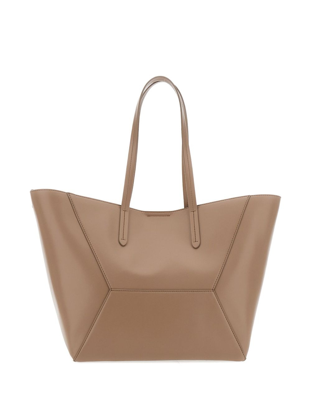 geometric-panel tote bag - 2