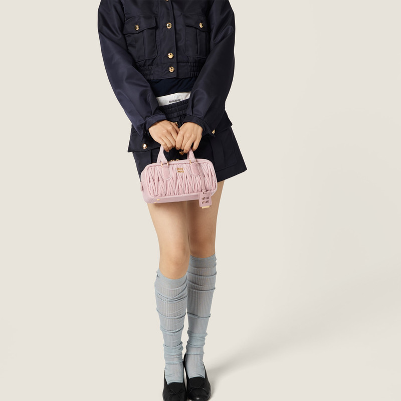 Arcadie Matelassé velvet bag 5