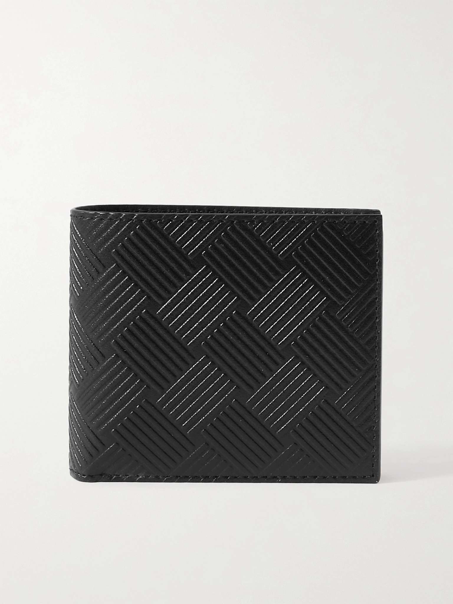 Intrecciato-Embossed Leather Billfold Wallet - 1