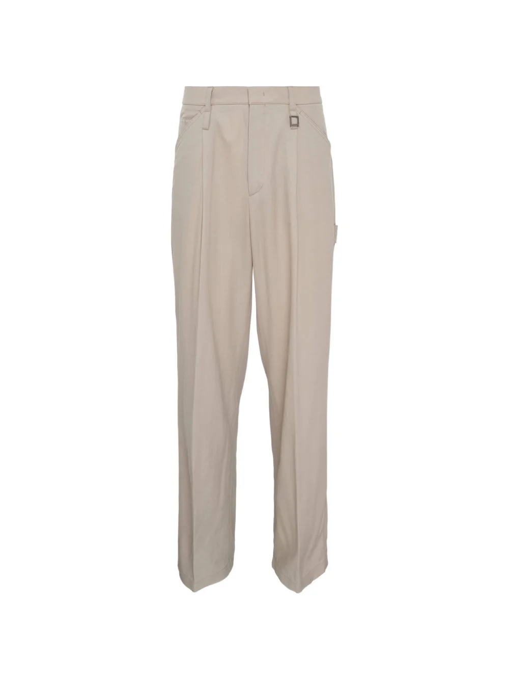 elasticated-waist carpenter trousers - 1